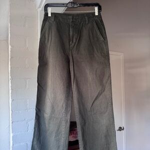 GAP Mid Rise Loose Khakis Sz 0
